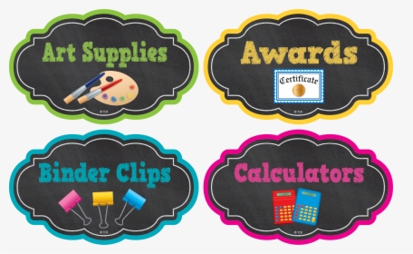 Chalkboard Brights Supply Labels - Label, HD Png Download, Free Download