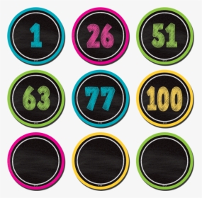Chalkboard Brights Calendar Numbers, HD Png Download, Free Download
