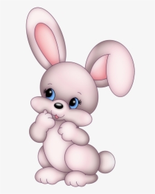 Easter Bunny Rabbit Cartoon Cuteness Clip Art - Rabbit White Png Cartoon, Transparent Png, Free Download