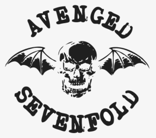 Avenged Sevenfold Logo Disturbed Black And White Stencil - Logo Avenged Sevenfold Hd, HD Png Download, Free Download