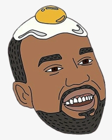 Transparent Yeezy Png - Kanye West Egg On Head, Png Download, Free Download
