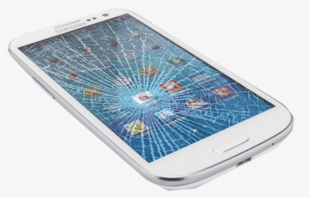 Transparent Cracks Mobile Glass - Crack Cell Phone Screen, HD Png Download, Free Download