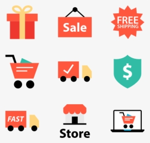 Red E Commerce Icon, HD Png Download, Free Download