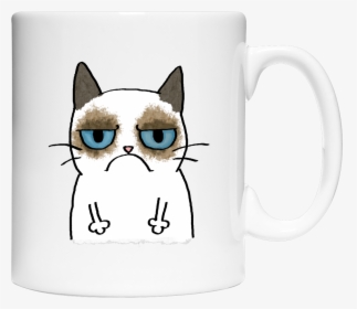 Grumpy Cat Png - Coffee Cup, Transparent Png, Free Download