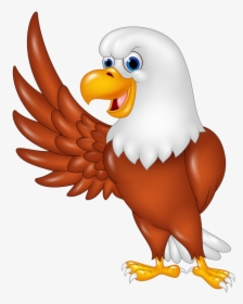 Funny Cartoon Animals Vector - Cartoon Eagle Clipart No Background, HD Png Download, Free Download
