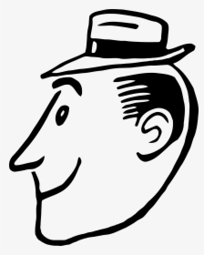 Simple Male Profile 3 Clip Arts - Profile Pic Cartoon Character Simple, HD Png Download, Free Download