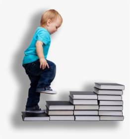 Boy Walking Up Books - Child Leadership, HD Png Download, Free Download
