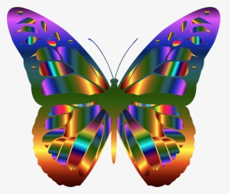 Iridescent Monarch Butterfly 13 Clip Arts - Beautiful Butterfly Clip Art, HD Png Download, Free Download