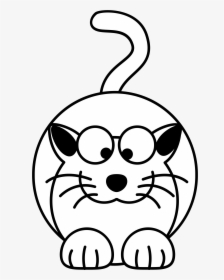 Kitty Cat 5 Clip Arts - Kittens Cartoon Black And White, HD Png Download, Free Download