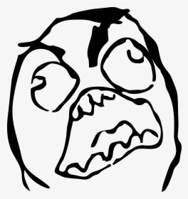 Rage Face Troll Face - Angry Face Meme Png, Transparent Png, Free Download