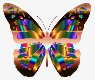 Iridescent Monarch Butterfly 20 Clip Arts - Clip Art Butterfly, HD Png Download, Free Download