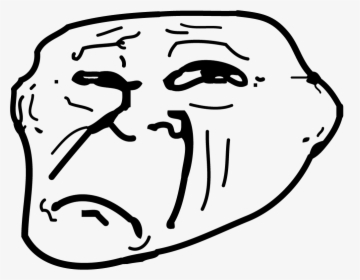 Disappointed Troll Rage Face - Sad Troll Face Png, Transparent Png, Free Download