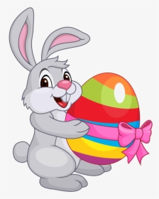 Cartoon Easter Bunny - Transparent Easter Bunny Clipart, HD Png Download, Free Download