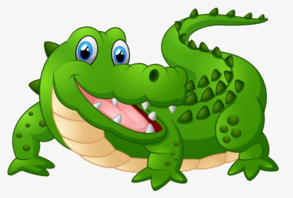 Cartoon Animals And Children Vector Png Soloveika - Crocodile Clipart, Transparent Png, Free Download