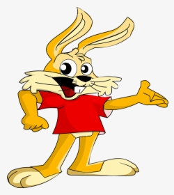 Rabbit, Comic, Bunny, Cartoon, Animal, Red Shirt - أرنب متحرك, HD Png Download, Free Download
