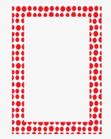 Frame Red Dots - Light Red Border Design, HD Png Download, Free Download