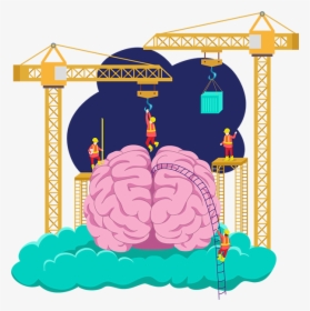 Illustration Of The Brain Undergoing Neuroplasticity - Illustration, HD Png Download, Free Download