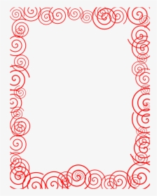 Red Spiral Border Free Borders - Borders Clipart Free, HD Png Download, Free Download
