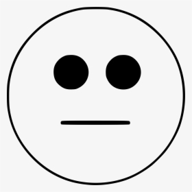 Clip Art Neutral Emoji Black And - Horizon Observatory, HD Png Download ...