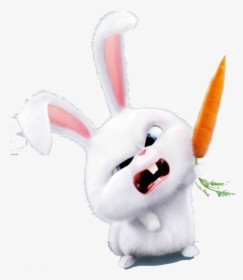 And Hares,tail,plush,stuffed Toy,illustration,clip - Snowball Secret Life Of Pets Png, Transparent Png, Free Download