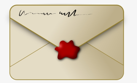Envelope, Sealed, Wax, Seal, Document, Security, Red - Sealed Envelope, HD Png Download, Free Download