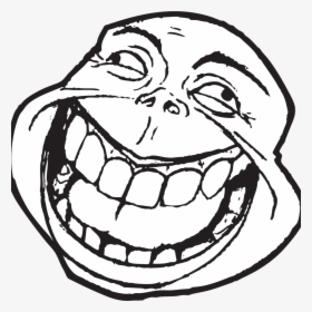 Big Open Mouth Troll Face - Funny Meme Faces Png, Transparent Png, Free Download