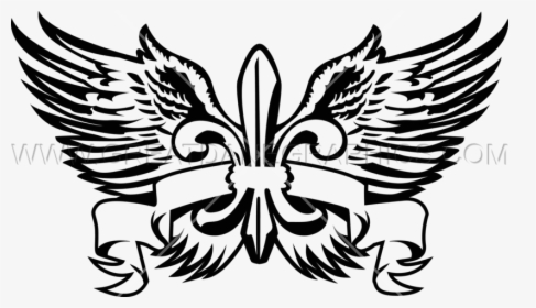 Fleur De Lis With Wings, HD Png Download, Free Download