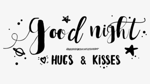 Good Night Typography Stickers For Imessage Messages - Good Night Sticker Png, Transparent Png, Free Download