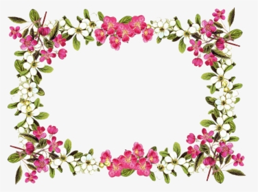 Download Flowers Borders Png Clipart - Flower Border Design Png, Transparent Png, Free Download