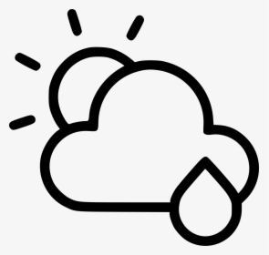 Weather Rain Cloud Clouds Cloudy Sun - Morning Icon, HD Png Download, Free Download