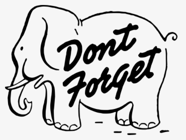 Dont Forget Clip Art Many Interesting Cliparts - Don T Forget Elephant Clipart, HD Png Download, Free Download
