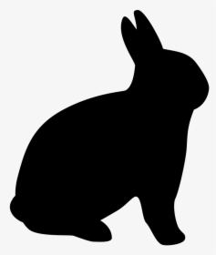 File - Rabbit Silhouette - Erect Ears - Facing Right - You Can T Chase Two Rabbits, HD Png Download, Free Download