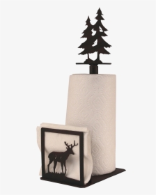 Iron Deer/tree Paper Towel And Napkin Holder - Christmas Tree, HD Png Download, Free Download