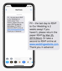Wedding Text Messages - Payment Reminder Text Message Sample, HD Png Download, Free Download
