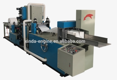 Two Color Printing Tissue Machine Paper Napkin Making - Milling, HD Png Download, Free Download