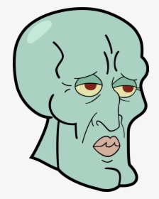 Sexy Face Png - Handsome Squidward Png, Transparent Png, Free Download