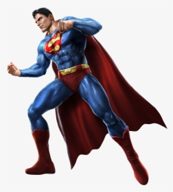 Superman Transparent Background - Kombat Vs Dc Universe Superman, HD Png Download, Free Download