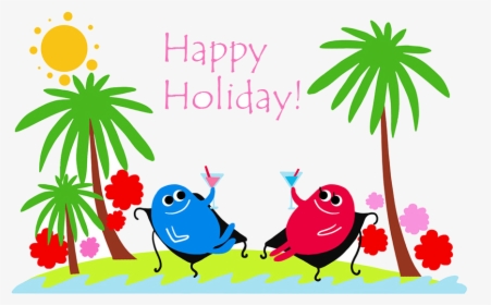 Holiday Happy Holidays Summer Clip Art Graphics Transparent - Happy Summer Holidays Clipart, HD Png Download, Free Download