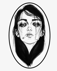 Depressing Sad Girl Drawings, HD Png Download, Free Download