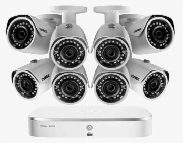 2k Ip Security Camera System With 8 Channel Nvr And - Lorex Security Cameras, HD Png Download, Free Download