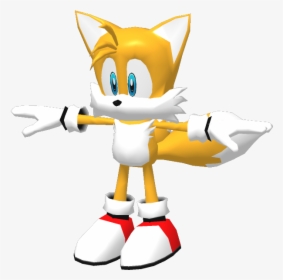 Sonic Heroes Tails , Png Download - Miles Tails Prower Model, Transparent Png, Free Download