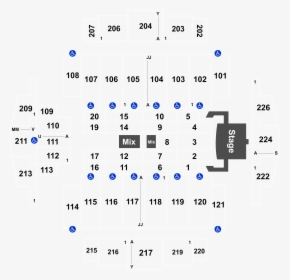 Tacoma Dome Seating Chart Section 115 Row R, HD Png Download, Free Download