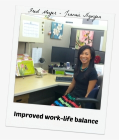 Fred Meyer Testimonial Improved Work Life Balance - Girl, HD Png Download, Free Download
