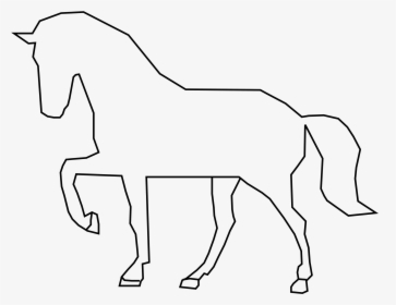 Stallion Tennessee Walking Horse Pony Clip Art - Pony Outline, HD Png Download, Free Download