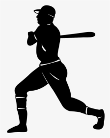 Baseball Bat Silhouette Atlanta Braves Sticker - Person Swinging Bat Transparent, HD Png Download, Free Download