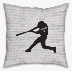 Silhouette Of Baseball Player Swinging, HD Png Download, Free Download