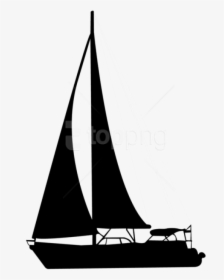 Longship - Sailboat Silhouette, HD Png Download, Free Download