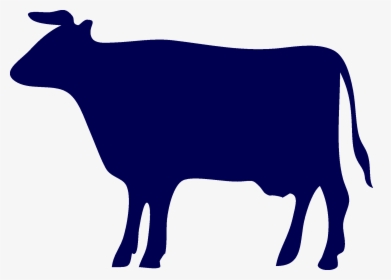 Cow Silhouette Grey Clipart , Png Download - Cow Silhouette Free, Transparent Png, Free Download