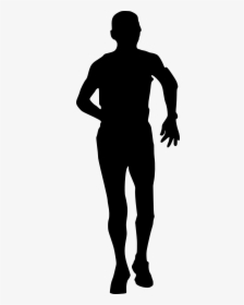 Man Running Silhouette - Person Walking Away Silhouette, HD Png Download, Free Download