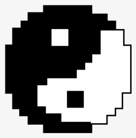 Yin Yang Symbol Pixel Art, HD Png Download, Free Download